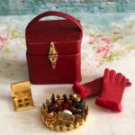 Uitgebreide beautycase in rood leer