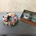 Krans van shabby rozen. Nog even zoeken waar deze terechtgekomen is :-)